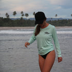 Ladies Performance Snook Gyotaku L/S - Seafoam