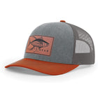 Tuna Leather Patch Hat - Heather Grey/Dark Orange