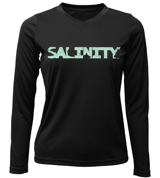 BAW Athletic Wear 3001 Ladies Fishing Shirt Long Sleeve Black