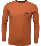 Performance Snook Gyotaku L/S - Rusty Orange