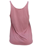 Salinity Gear Ladies tank top, mauve with a red snapper design