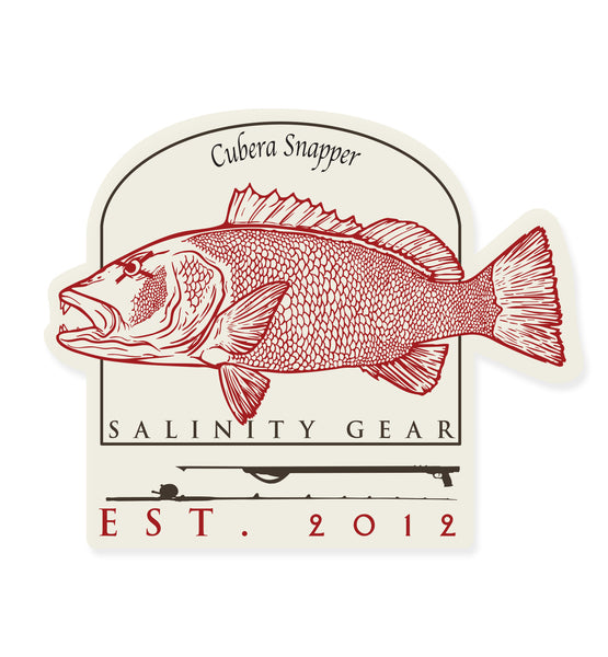 Cubera Snapper Sticker – Salinity Gear LLC