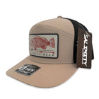 Cubera Snapper 7 Panel Patch 1010 Performance Hat-Tan/Black