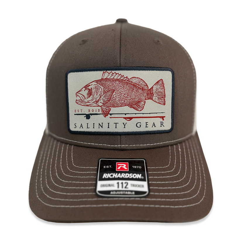 Cubera Snapper Patch Hat-Brown/Cream