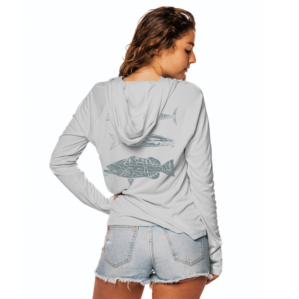 Ladies Sushi Slam Performance Hoodie with thumb holes – Salinity