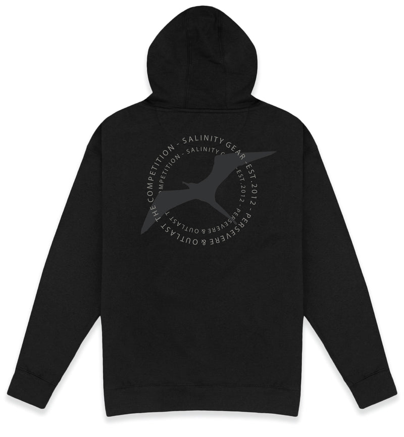 Salinity Frigate Premium Mid-weight Pullover Hoodie - Black