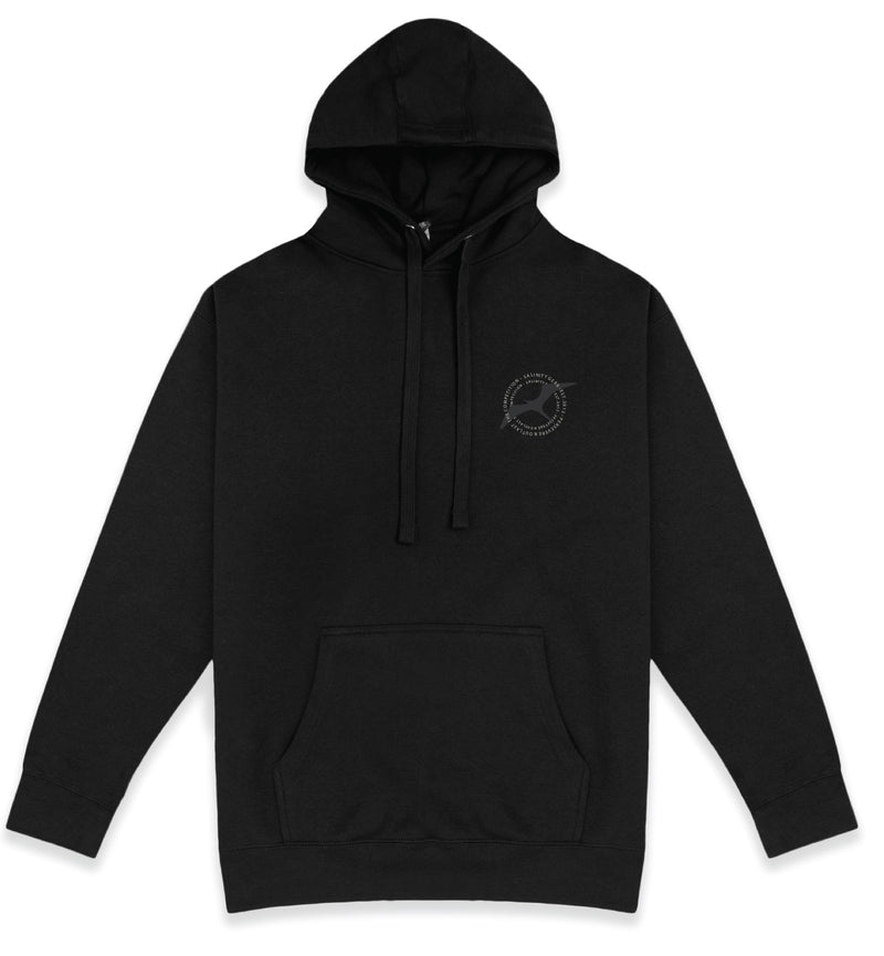Salinity Frigate Premium Mid-weight Pullover Hoodie - Black