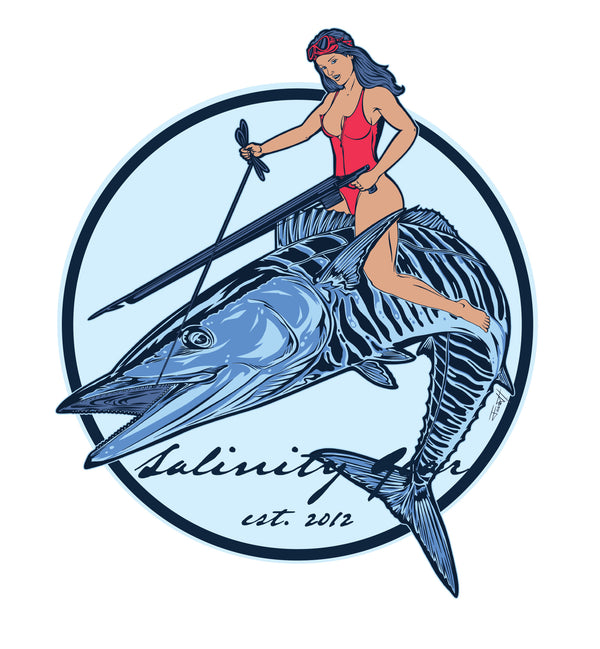 Wahoo Pin-up Girl Sticker