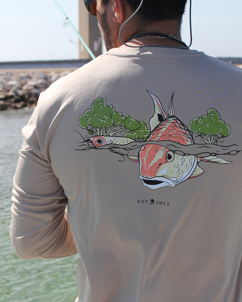 Coastal Pink Redfish Performance Long Sleeve T-shirt – Coastal Performance  Apparel