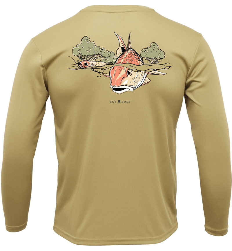 If It's Red It's Dead' Red Fish Long Sleeve Fishing Shirt 🔻We now