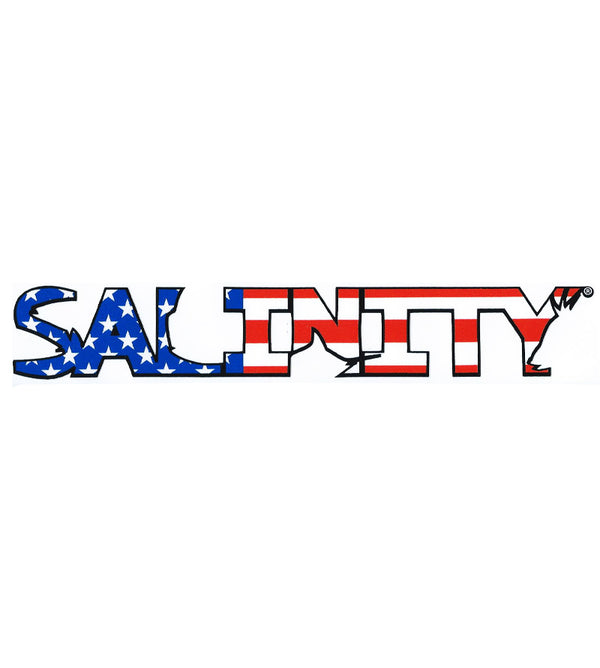 Salinity Gear American Flag sticker with UV protective coating