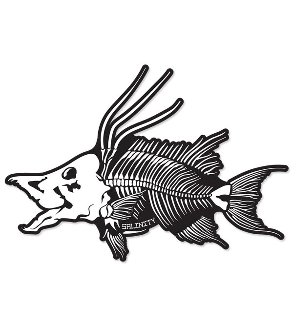 Hogfish Skeleton Sticker – Salinity Gear LLC