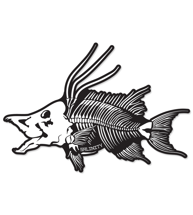 Hogfish Skeleton Sticker