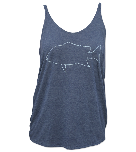 Ladies Red Snapper Slouchy Tank – Salinity Gear LLC