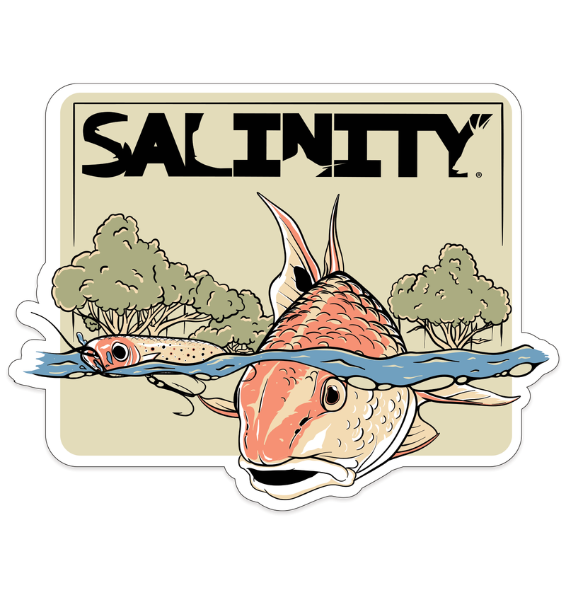 Redfish Sticker – Salinity Gear LLC