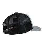 Salinity Gear Florida Sailfish patch mesh grey and black snapback hat