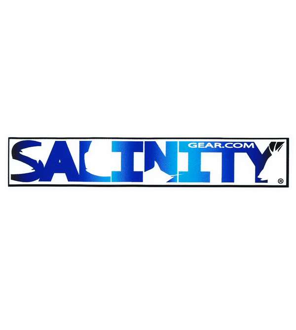Salinity Blue Water Logo sticker with UV protective coating