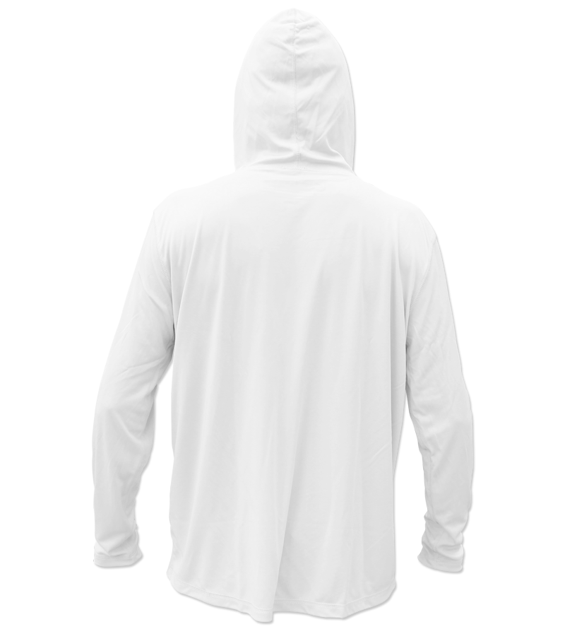 Mens Sinuous Sea Performance Hoodie - White - Large